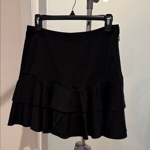 Clue Monaco Black Tiered Ruffle Mini Skirt - Size 4